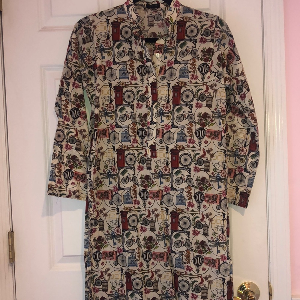 Sapphire pakistani printed kurta. With Pockets